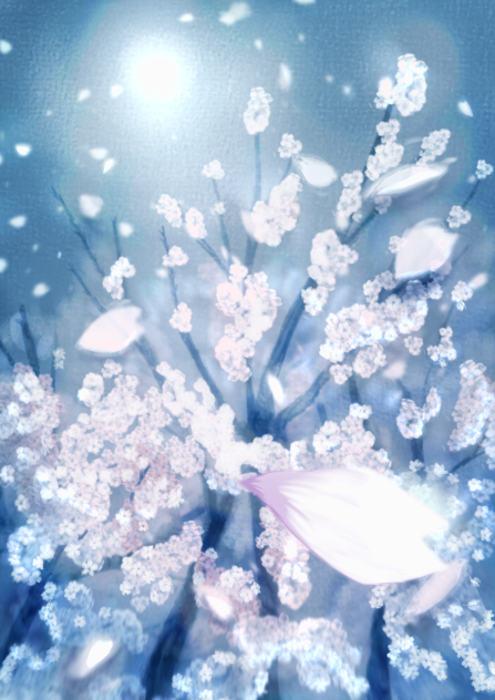 蒼月に花開く　Blooming in the blue moon
