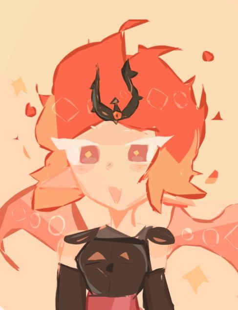 Drawing Fire Spirit with a lasso tool