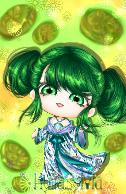 Bánh trung thu vị Matcha - ibisPaint