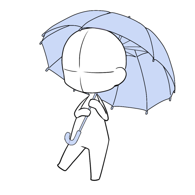 傘持ち　ミニキャラ　トレス