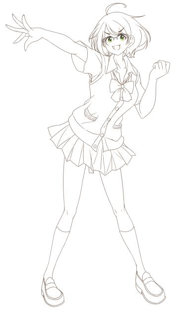 土屋亜子 線画