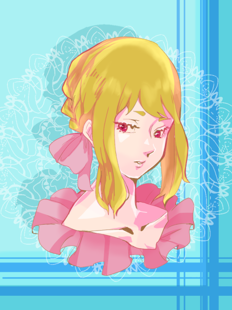 伏し目がち Ibispaint