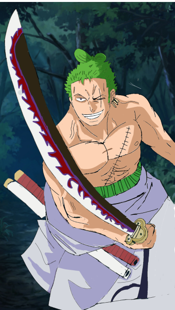 drawing zoro