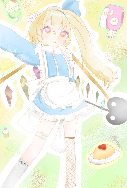 塗り絵！メイドフラちゃ！