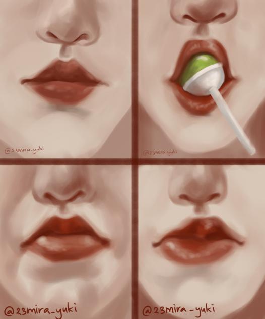 Belajar Menggambar Bibir Part 4