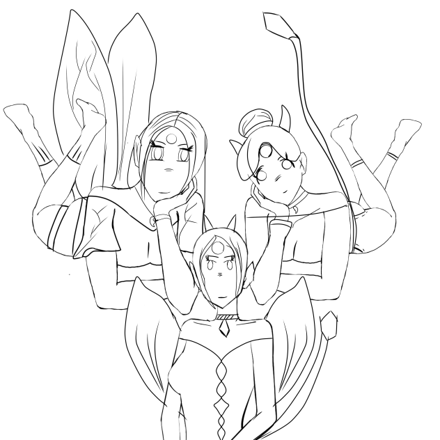 three sisters - ibisPaint