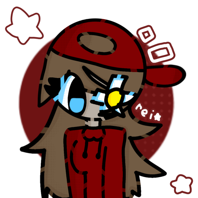 I drawed myself as a human