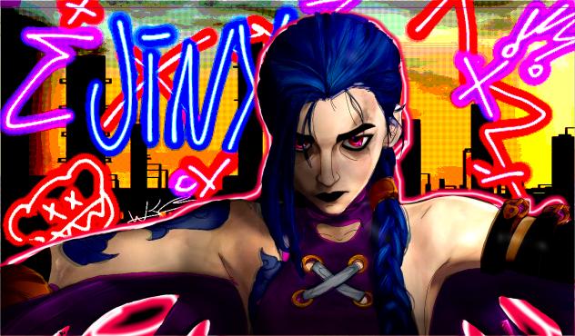 Jinx .og made on procreate