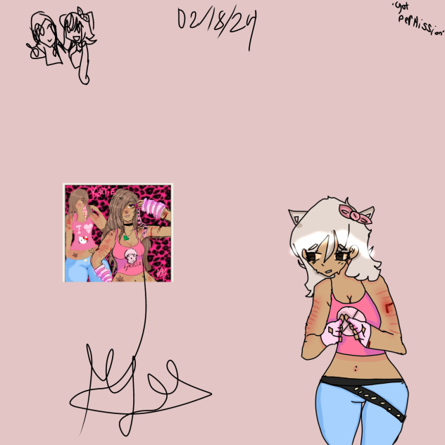 Hello kitty as a human