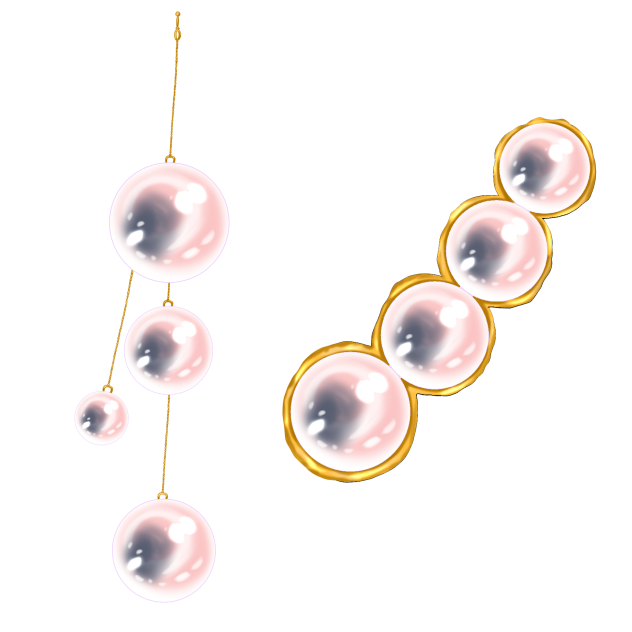 パールピアス2種類