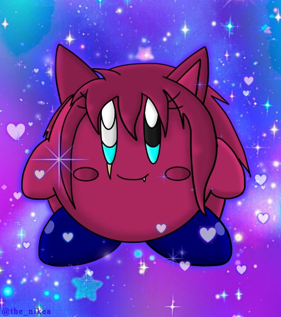 Brandy as a Kirby.