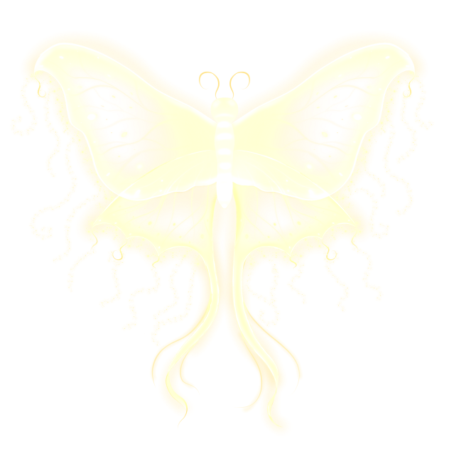glowing butterfly