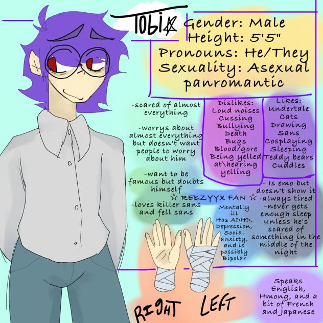 𖤐Tobi's persona ref sheet𖤐