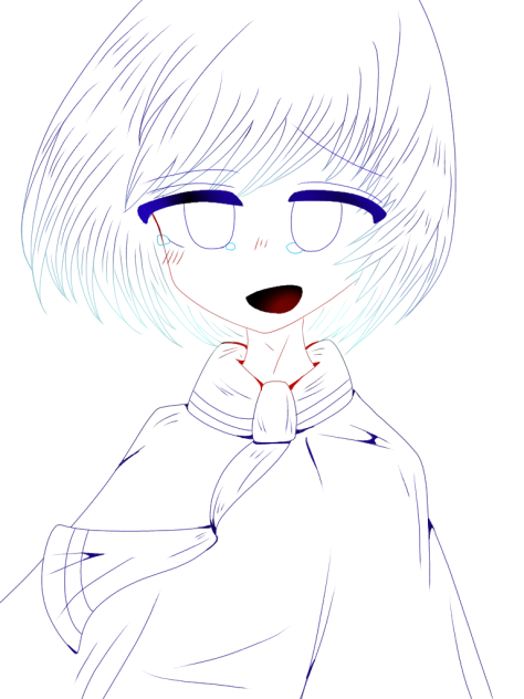泣き虫少女はまた笑う 【線画】
