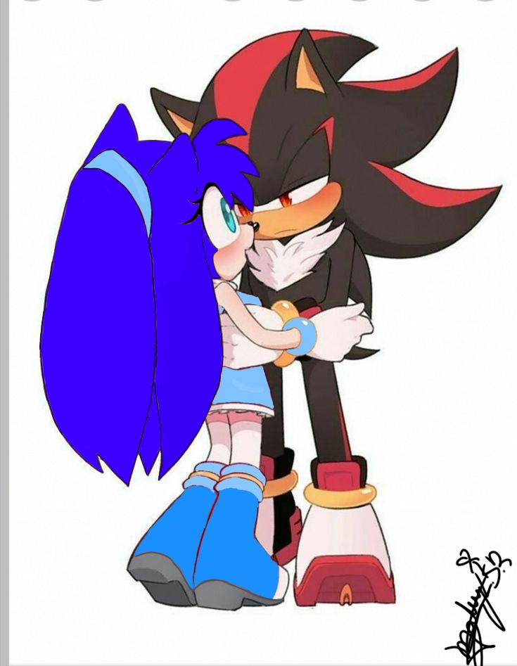 Ummm Shadow que quieres hacer con Sonica - ibisPaint
