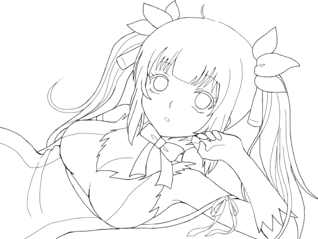 線画(ヘスティア