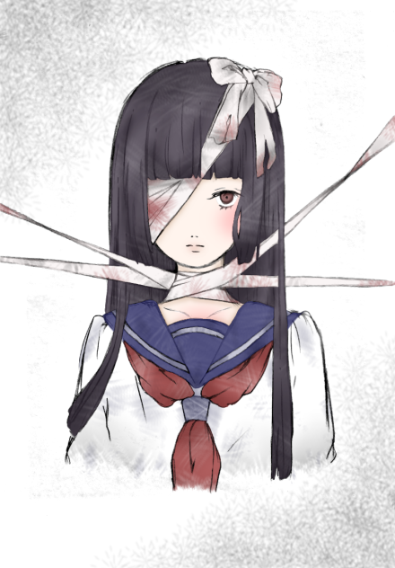 包帯 セーラー服 Ibispaint