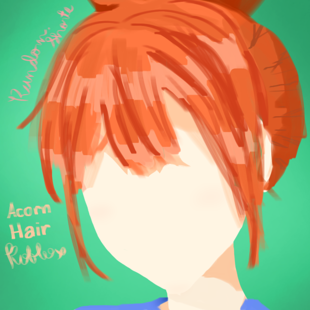 Acorn Hair, Roblox Fanart