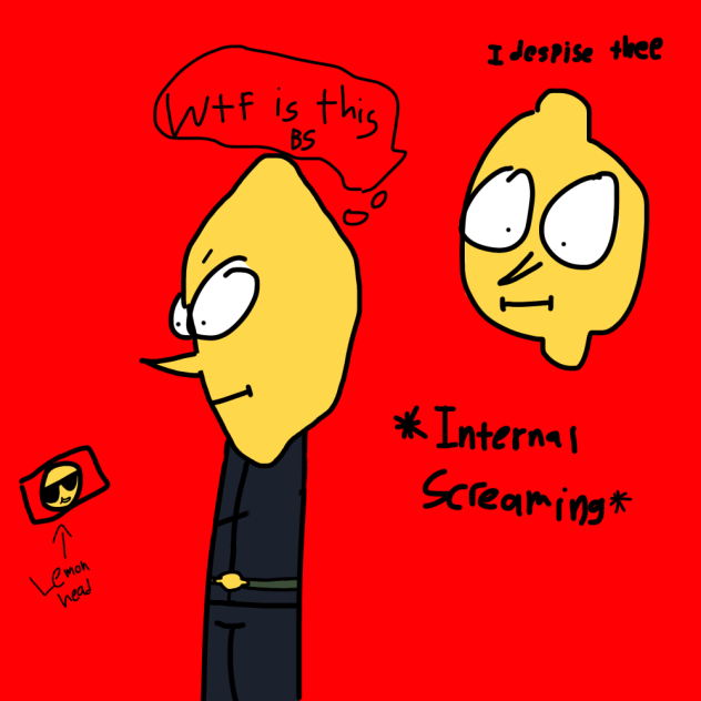 Lemongrab meets Lemon Head