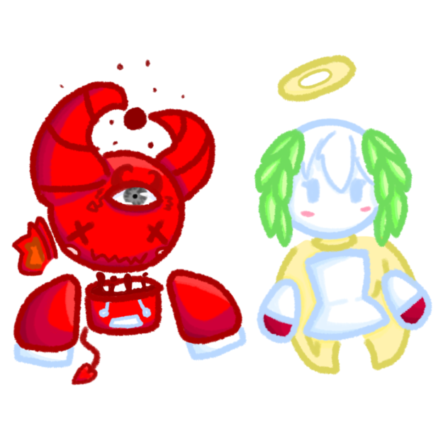 devil and angel - ibisPaint