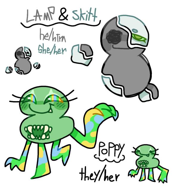 some side characters for my au p2