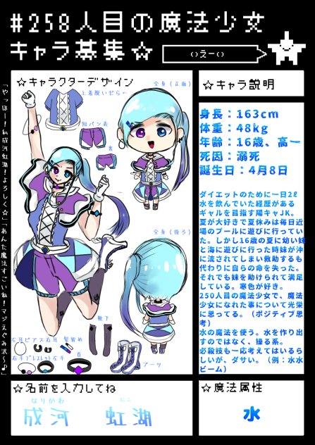 キャラぼ参加