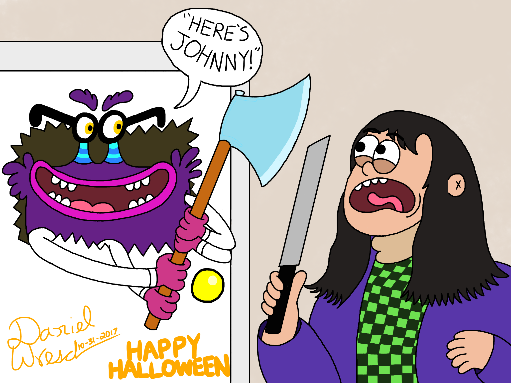 SpeedPaint - Bunsen's Dad in The Shining - ibisPaint