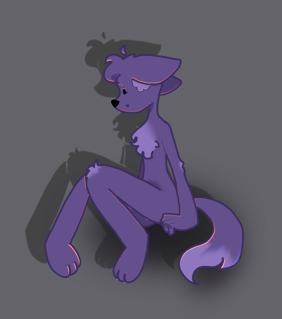 sad furry