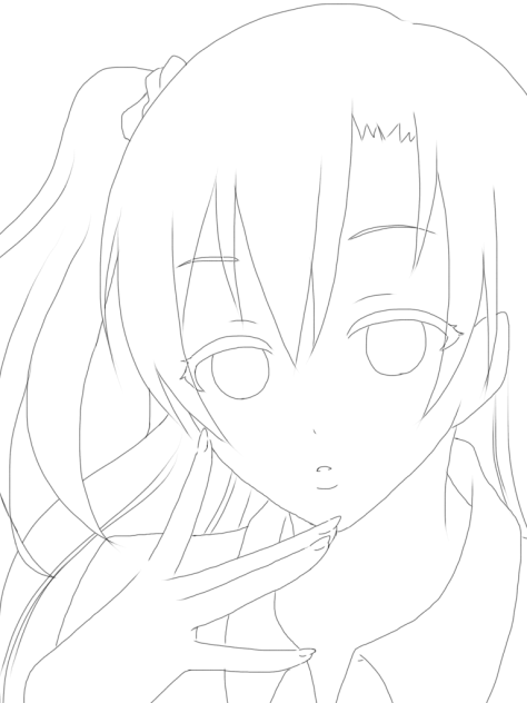 高坂穂乃果 線画