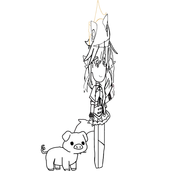 Drawing my Big Mama Eternal gacha oc