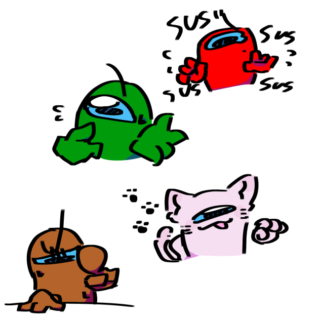 amongusらくがき