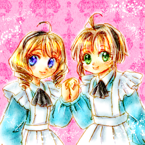 さくらちゃんと秋穂ちゃん