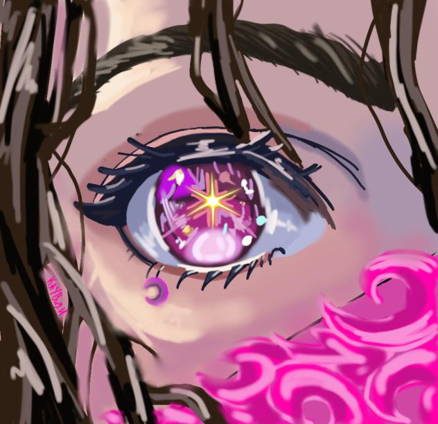 Eyes with stars