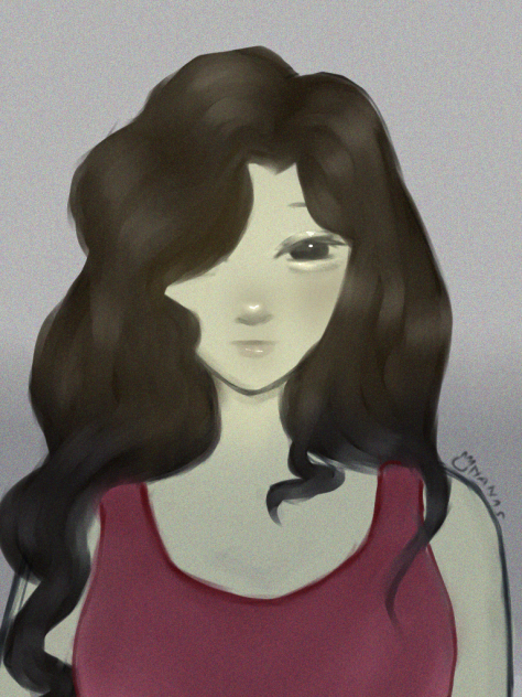 curl hair girl