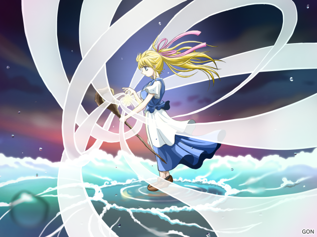 オリジナル 「風の魔法」　Original “wind magic”