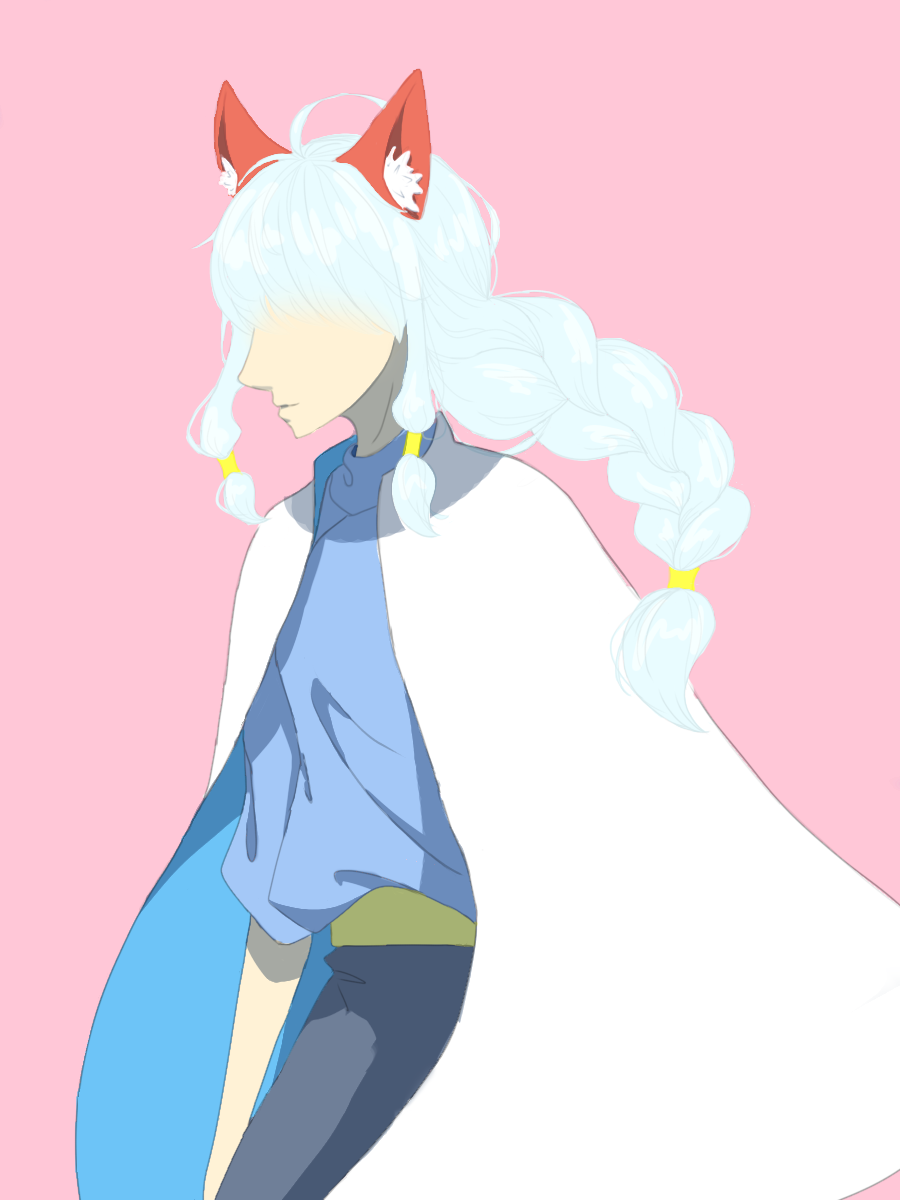 Sky星を紡ぐ子どもたち 狐面 擬人化 Ibispaint