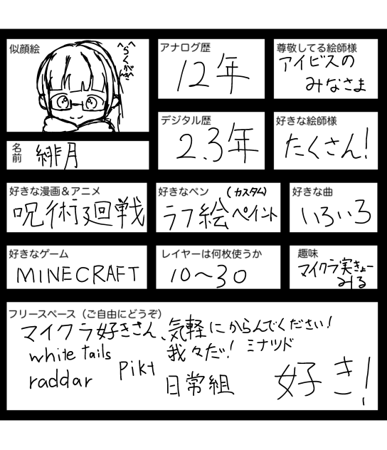 ぷろふぃーる