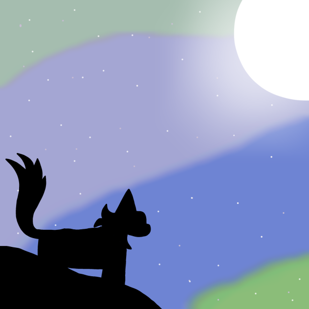 cat with night background