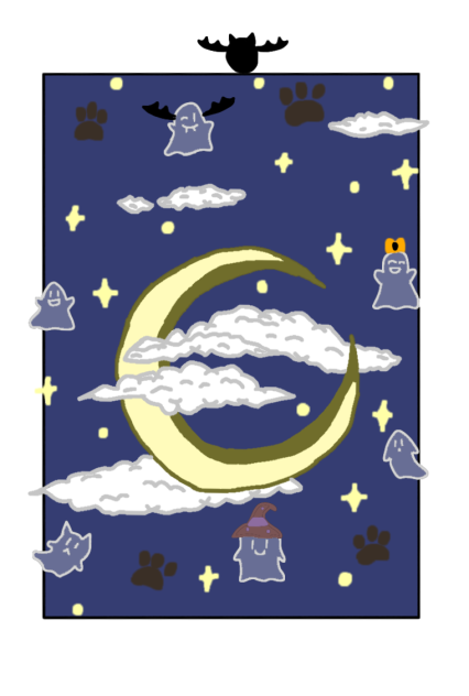 Redrawed halloween drawing