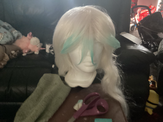 Wig styling for Rosalina!