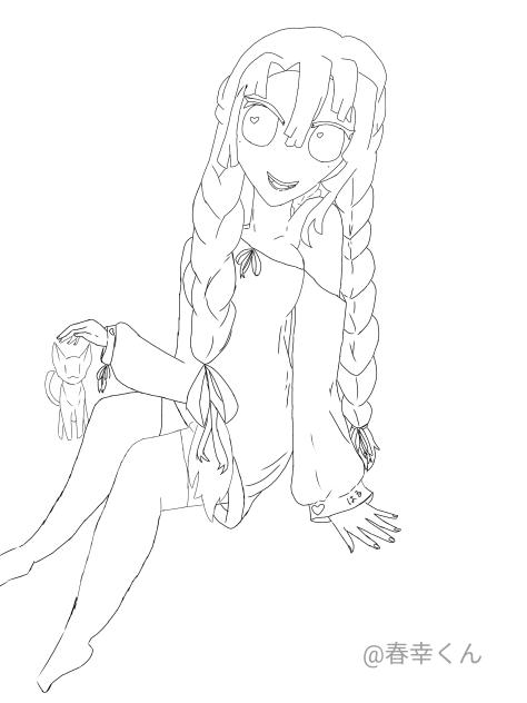 ⁦甘露寺蜜璃⁩ちゃん Coloring page