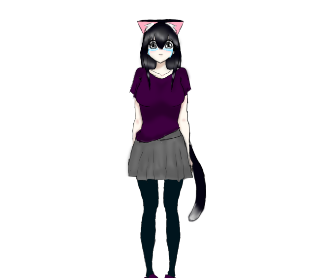 My character (Anna) as a cat