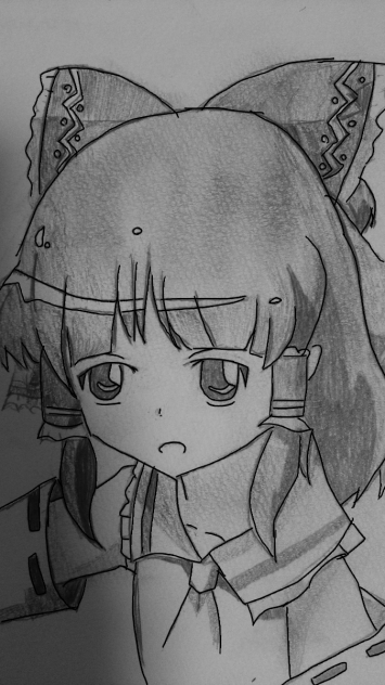 東方Project：博麗霊夢 描いてみた！