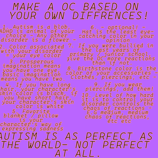 Just an OC chall for you to be diffrent