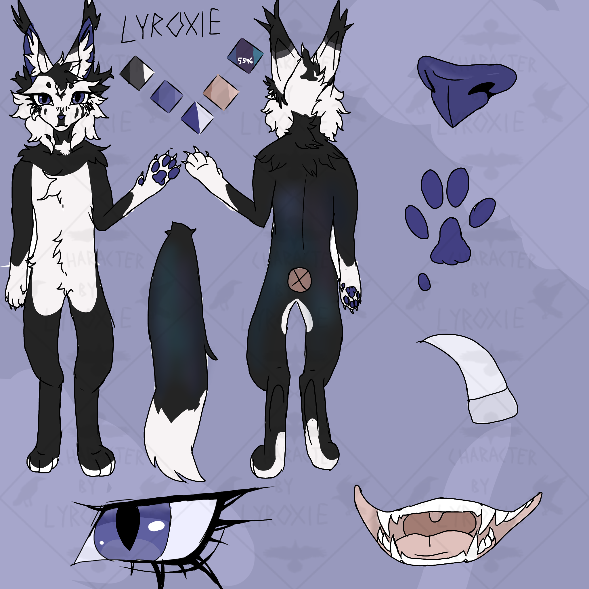 Fursona ref sheet!!! - ibisPaint