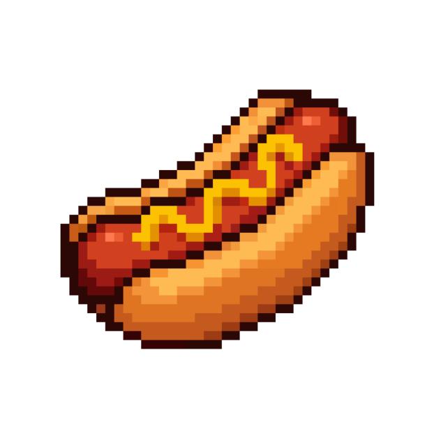 hotdog pixel