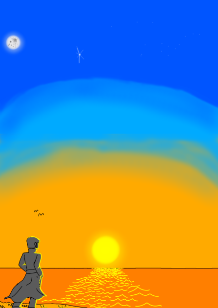 the beauty of the sunset