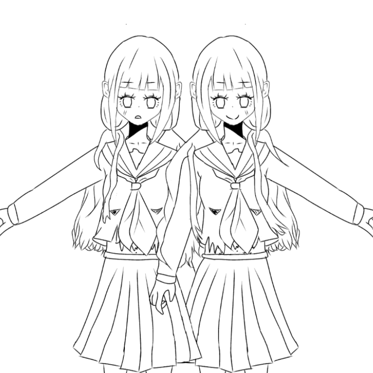 双子 塗り絵 - ibisPaint