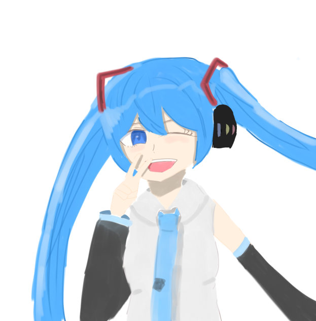 初音ミク描いてみた！