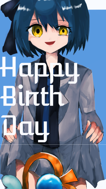友達の誕生日絵